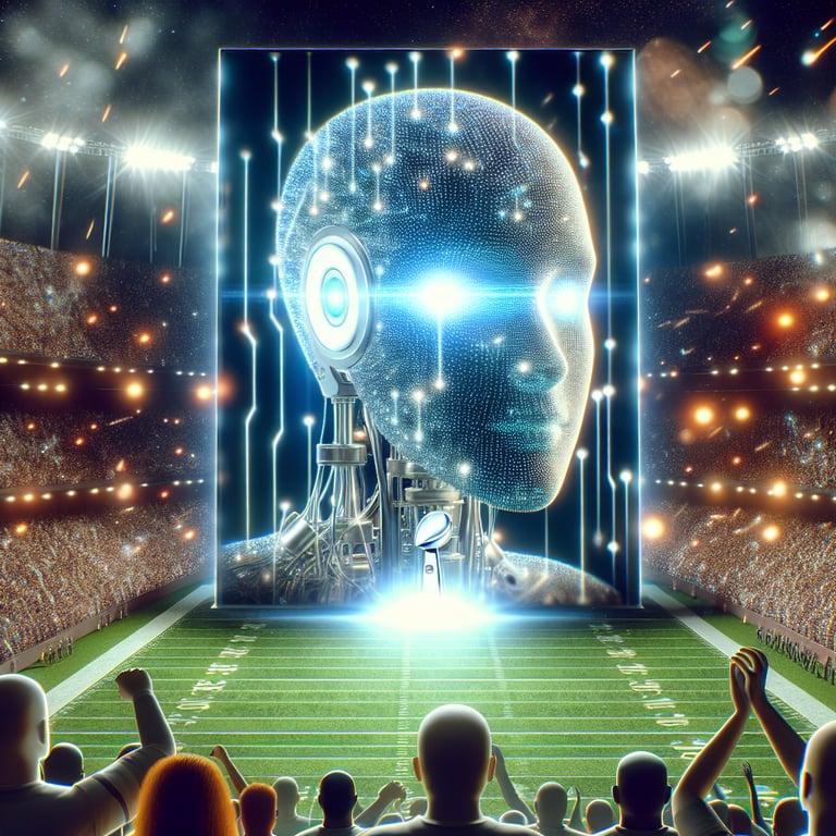 Banner for OpenAI's Super Bowl Debut: ChatGPT Shines as a Technological Marvel