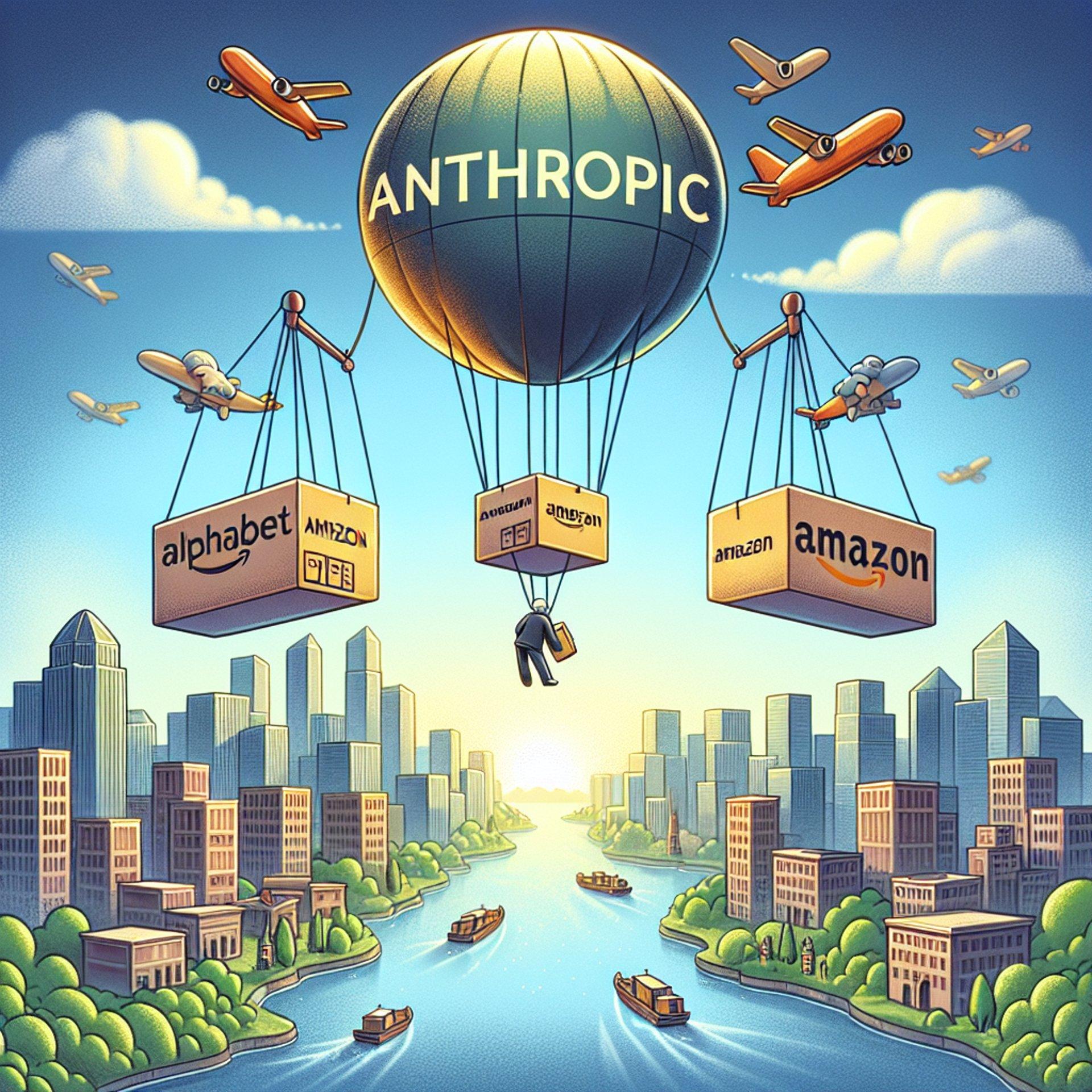 Banner for Anthropic's Valuation Soars, Elevates Alphabet and Amazon's Profits
