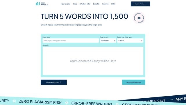 Thumbnail image for Essay Writer AI
