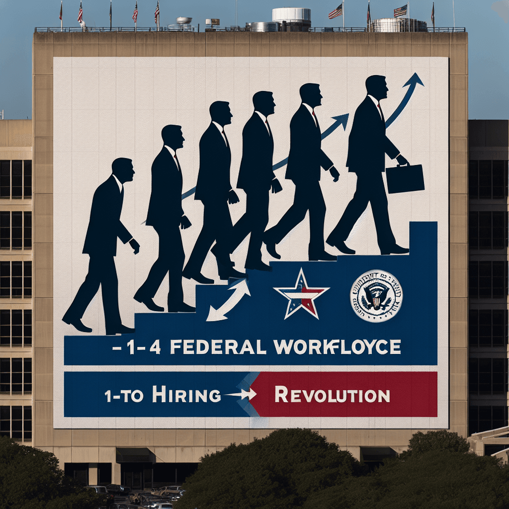 Banner for Trump's Drastic Federal Workforce Overhaul: A 1-to-4 Hiring Revolution