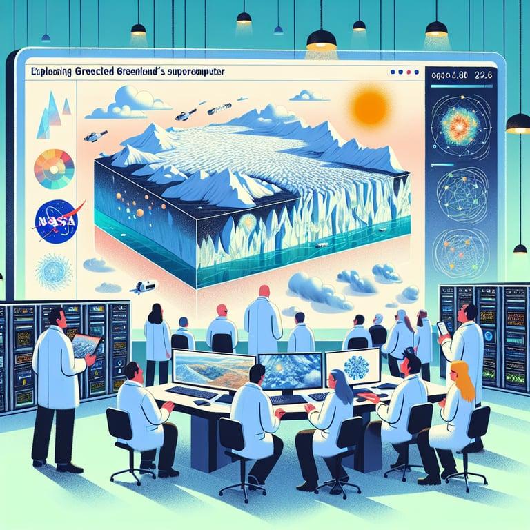 Banner for NASA Supercomputers Unravel Greenland Glacier Mysteries!