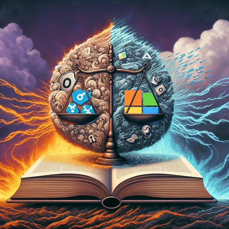 Banner for US Courts Combine Copyright Claims Against OpenAI and Microsoft Amidst AI Training Controversies