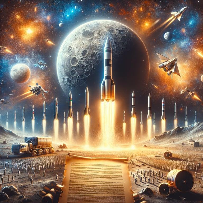Banner for Space Pavilion Accords: New Era for International Lunar Exploration