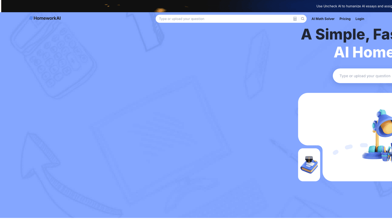 Homework AI screenshot