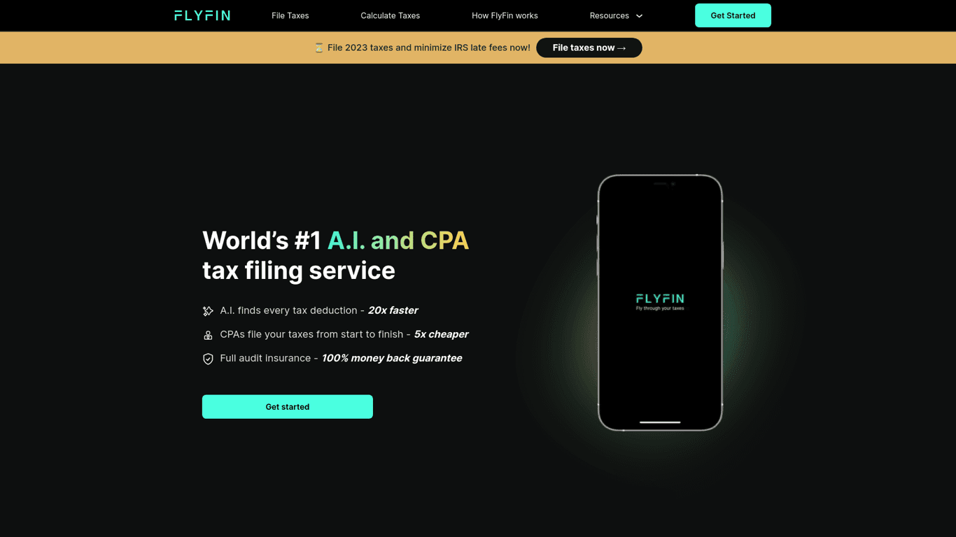 FlyFin screenshot