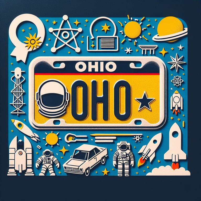 Banner for Ohio Shoots for the Stars with NASA-Themed License Plates!
