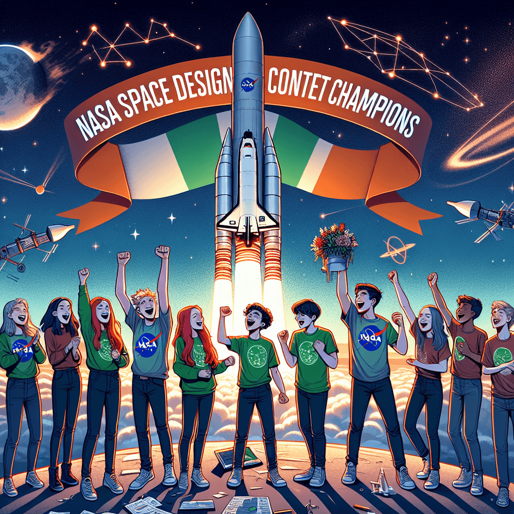 Banner for Irish Teens Rocket to Victory: NASA Space Design Contest Champions!