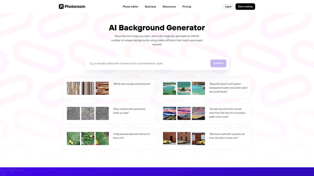 Thumbnail image for AI Background Generator