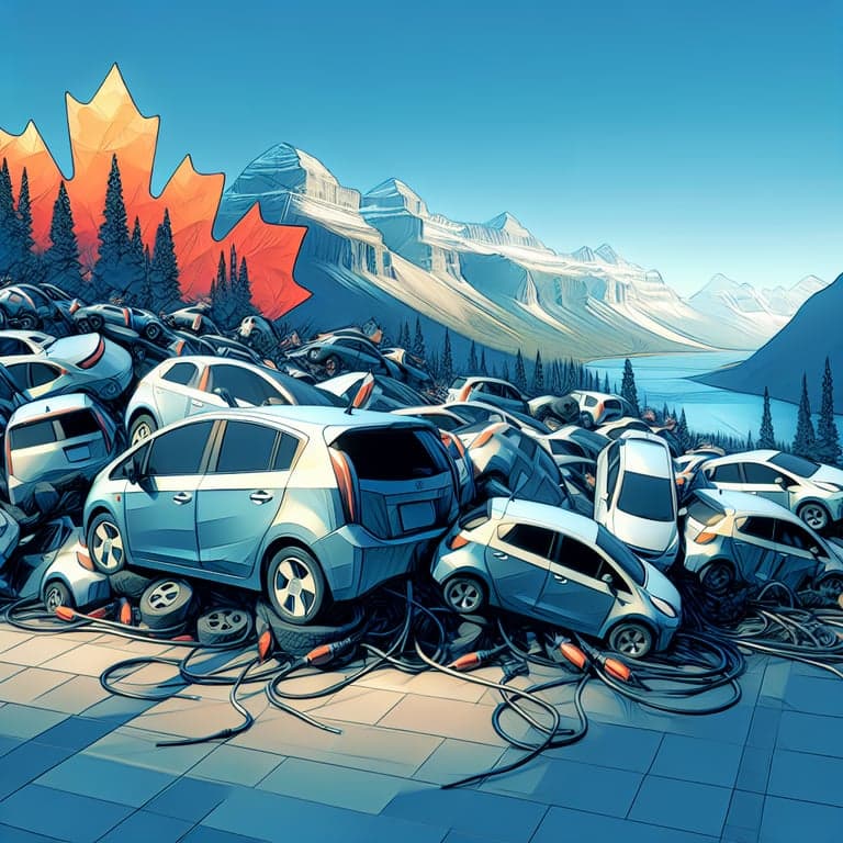 Tesla's Canadian Conundrum: EVs Piled Up After Subsidy Rush!