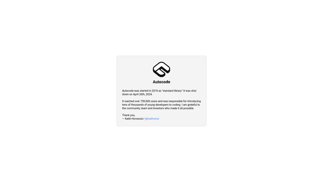 Thumbnail image for Autocode