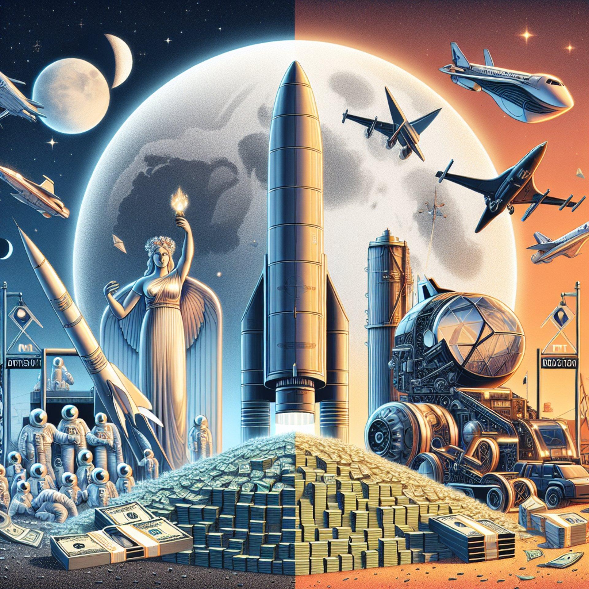 Banner for SpaceX's $2.9 Billion NASA Contract for Artemis: A Dichotomy with DEI Reduction Goals