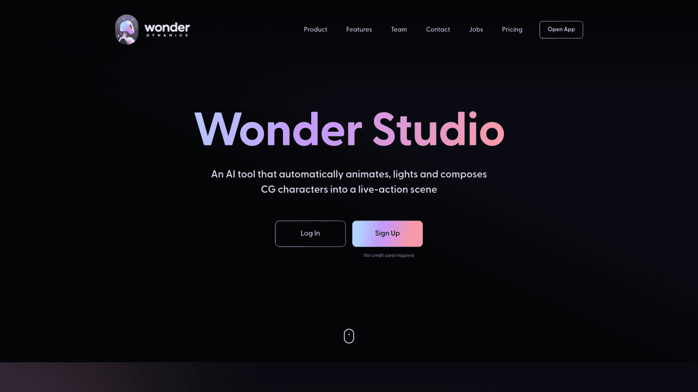 Wonder Dynamics screenshot