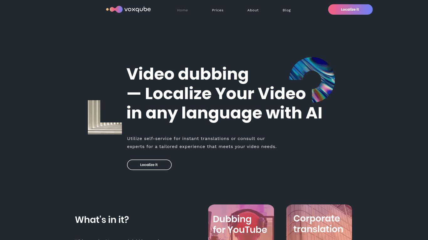 voxqube screenshot