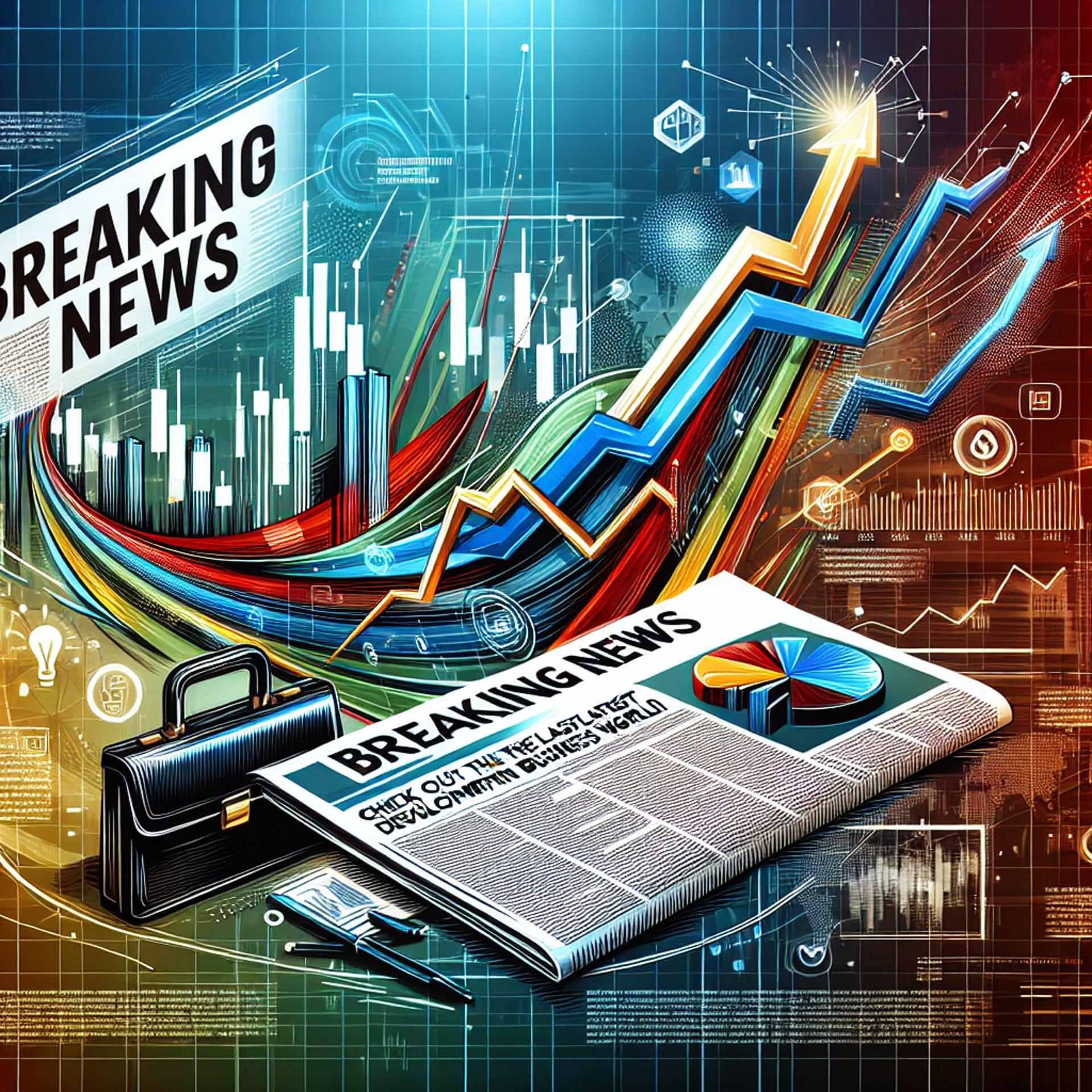 Banner for Breaking News: Check Out the Latest Development in Business World!