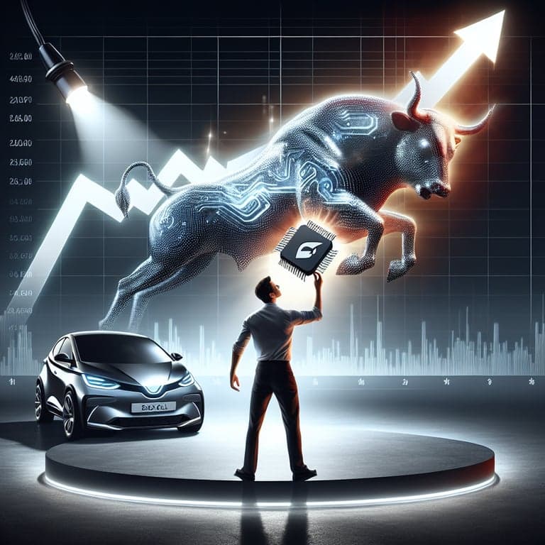 Banner for Elon Musk's AI Chip Announcement Ignites Tesla Stock Surge!