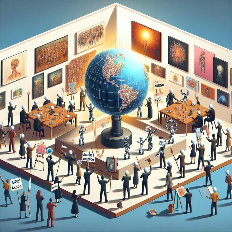 Banner for Christie's AI Art Auction Sparks Global Artist Protest