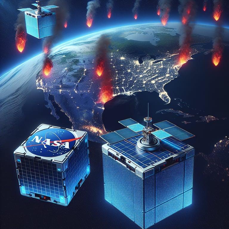 Banner for NASA's CubeSats: A Game-Changer in Wildfire Detection!
