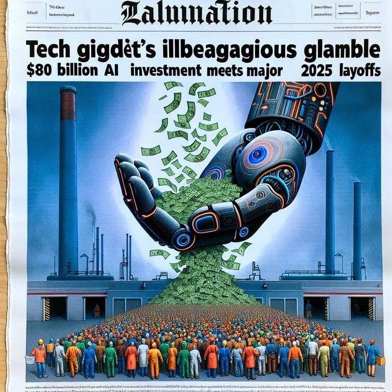 Banner for Microsoft's Bold Bet: $80 Billion AI Investment Meets Major Layoffs in 2025