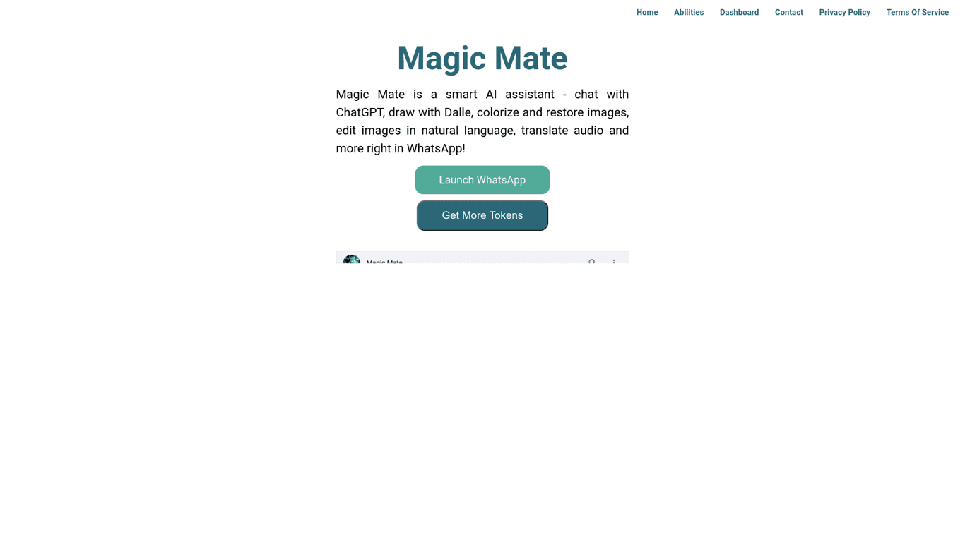 Magicmate screenshot