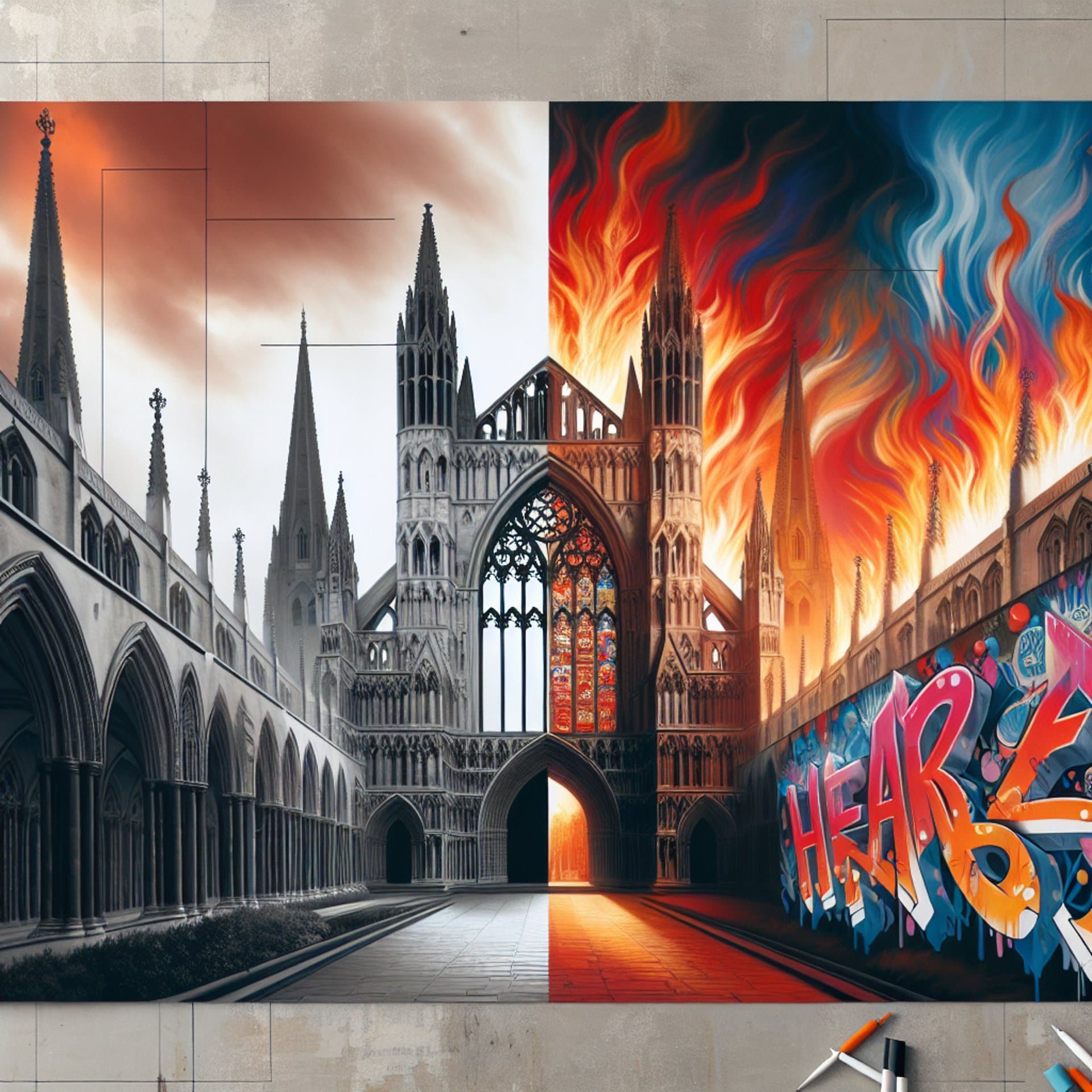 Graffiti Goes Gothic: Canterbury Cathedral's 'Hear Us' Installation Ignites Fiery Debate