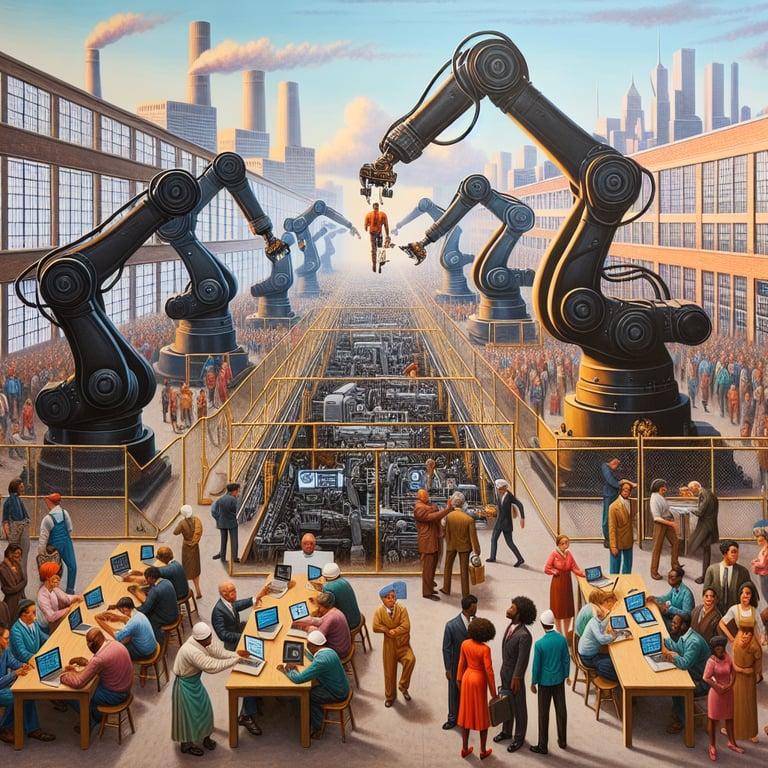 Banner for AI's Reckoning: Navigating Job Displacement in the Age of Intelligence