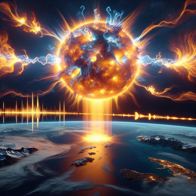 Banner for Massive Solar Flare Erupts, Sending Shockwaves and Radio Blackouts Across the Pacific!