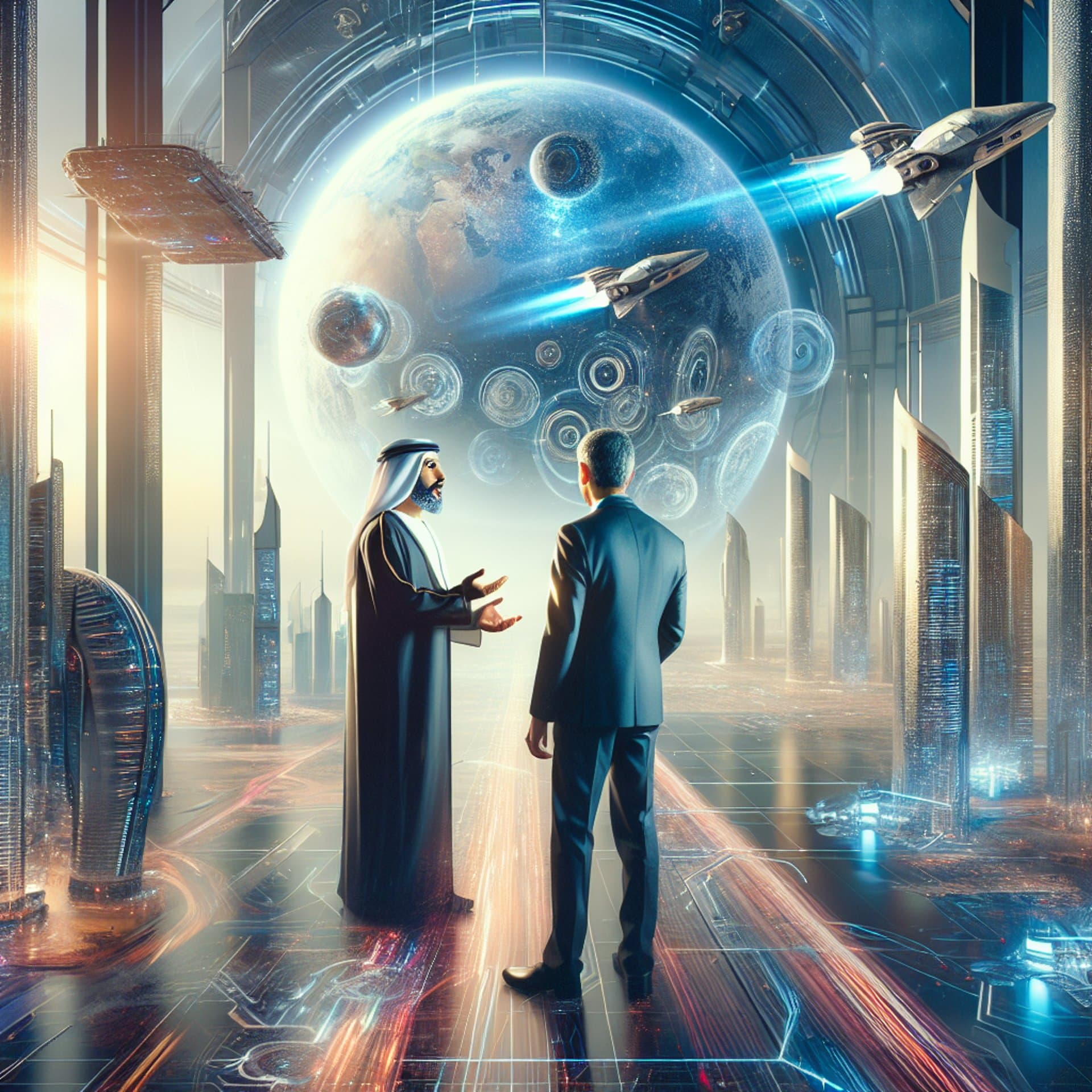 Banner for Space & Technology Talks: Dubai Hosts Elon Musk and Sheikh Hamdan—A Peek into the Future