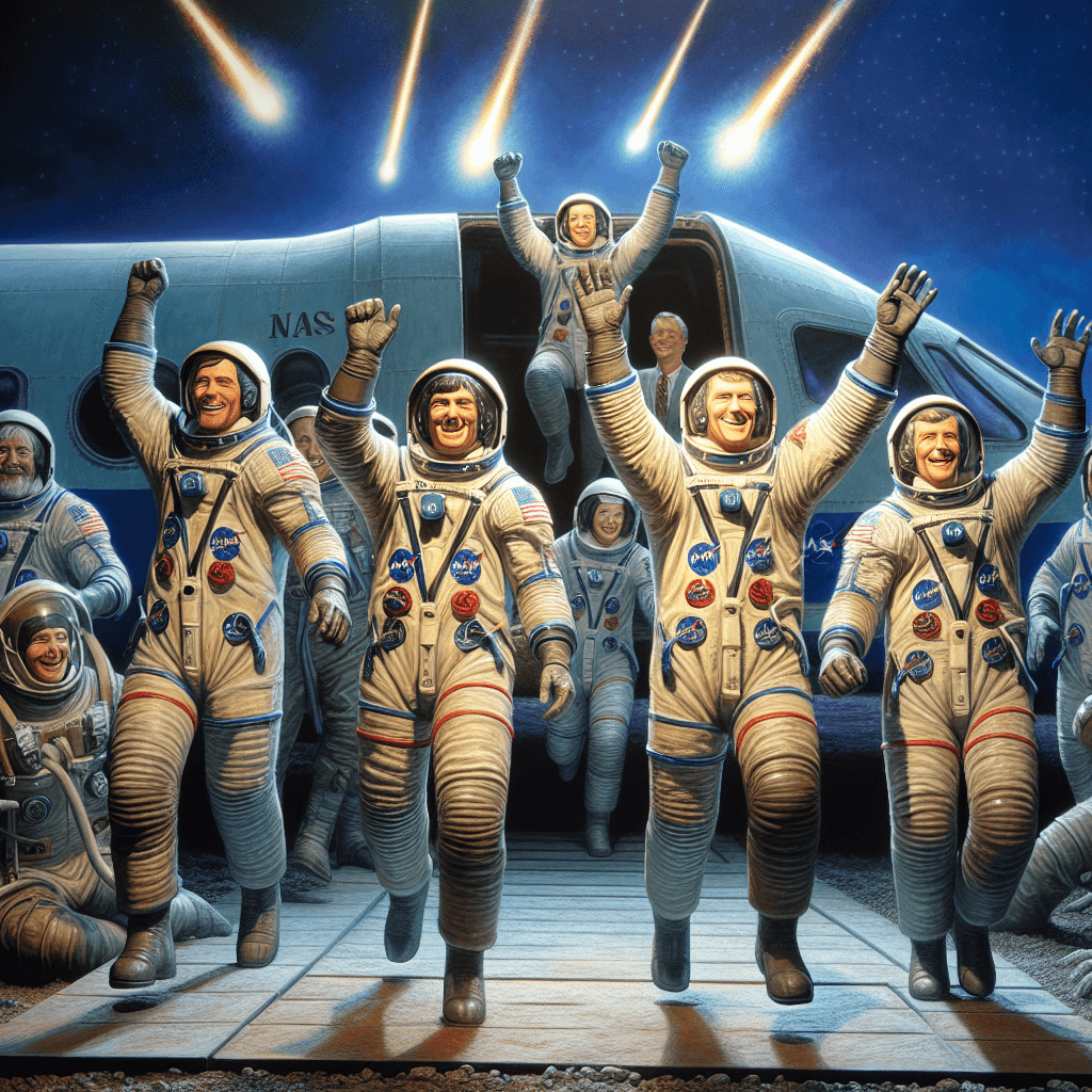 NASA Astronauts Make Triumphant Return from Extended Space Odyssey!