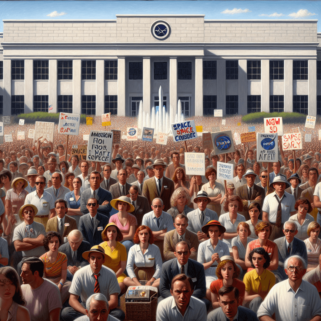 Protesters Rally at NASA HQ Against Proposed Budget Cuts on June 30th
