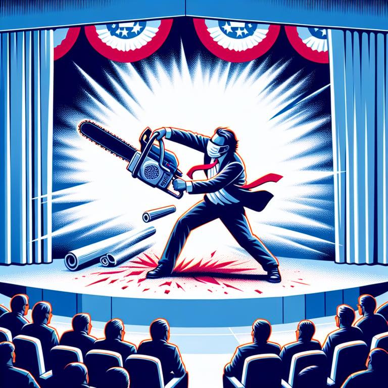 Banner for Elon Musk's CPAC Chainsaw Stunt: Sparking Debate and Shockwaves