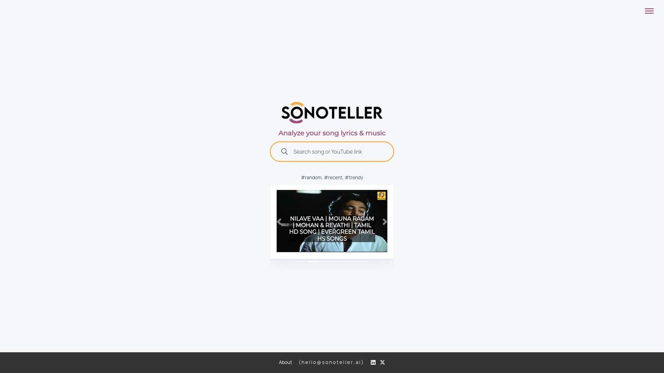 Sonoteller screenshot