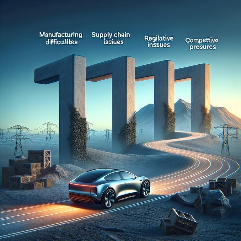 Banner for Tesla's Road Ahead: Navigating Four Major Challenges
