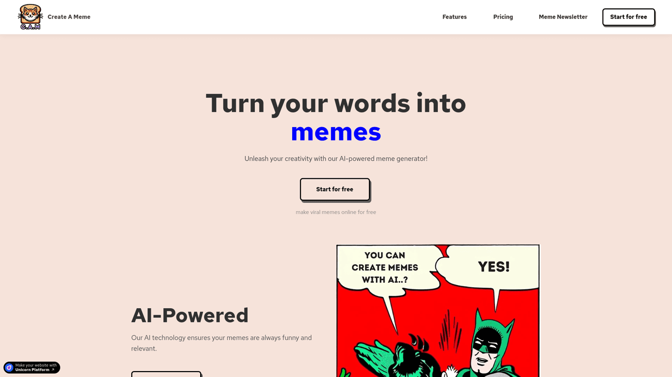 AI Meme Creator screenshot