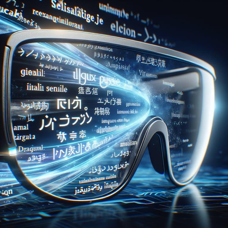 Banner for Smart Glasses with Real-Time Translation: A Glimpse into the Future of Multilingual Communication