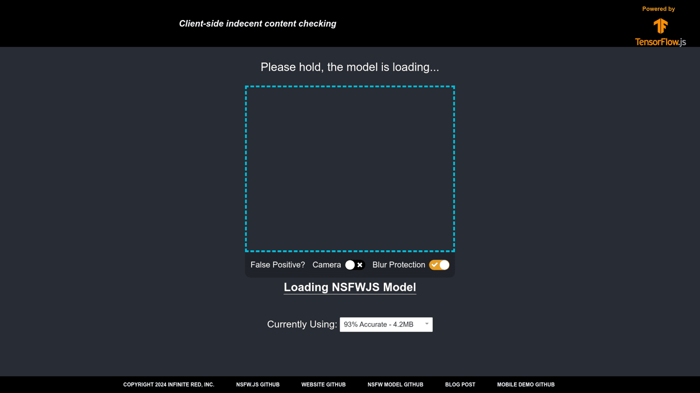 NSFW JS screenshot