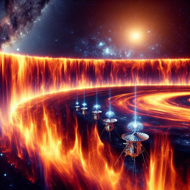 Banner for Voyager Probes Find 'Wall of Fire' at Solar System's Edge – A Stunning Plasma Phenomenon!