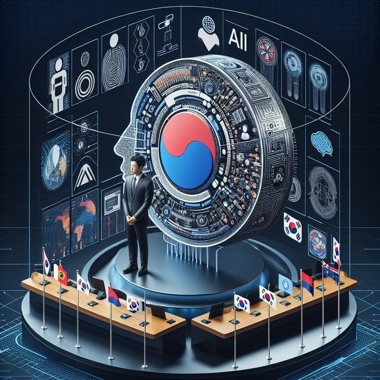Banner for South Korea's AI Vision: APEC Standards Forum Proposed by President Yoon