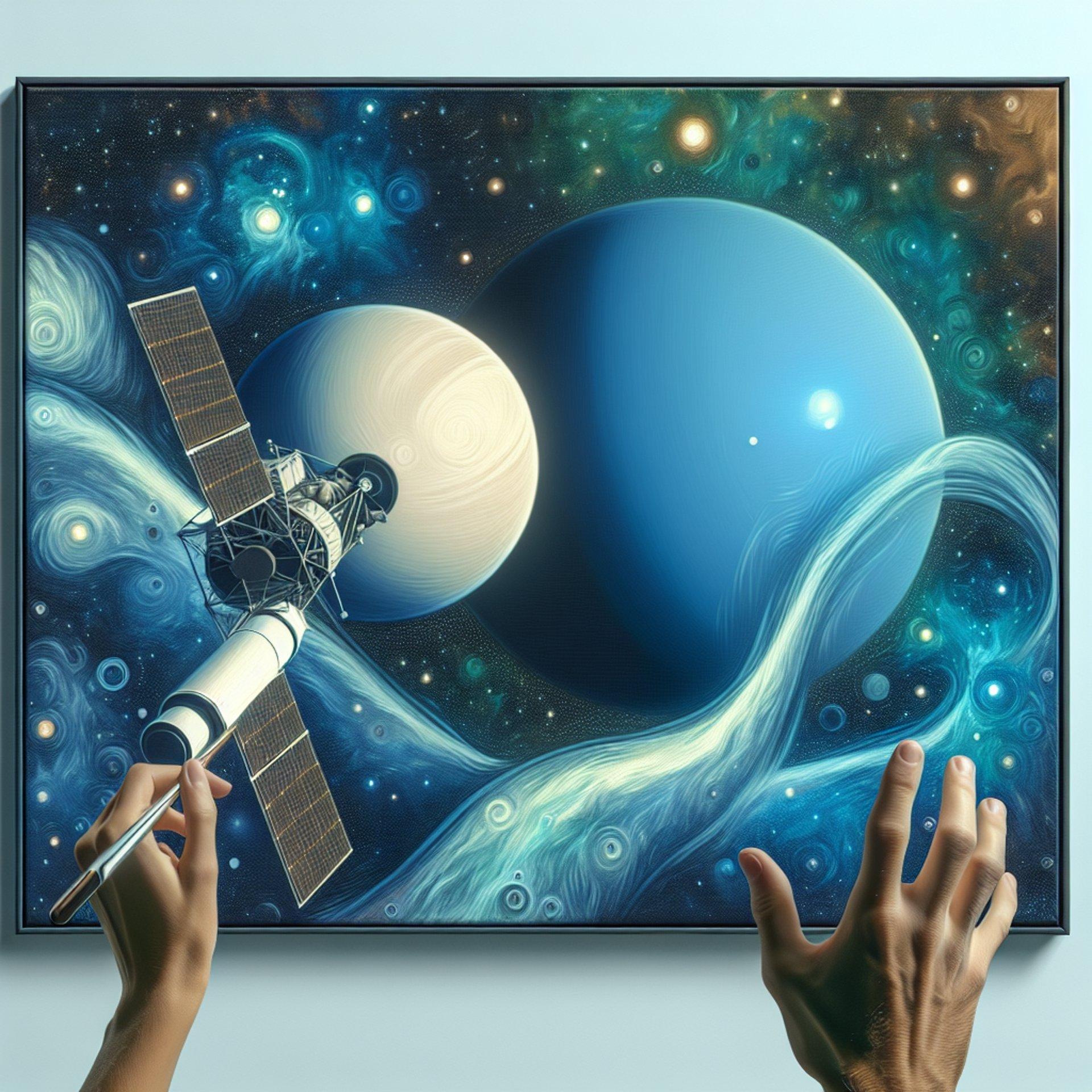 Banner for Astronomical Delight: New Moon Discovered Orbiting Uranus by JWST