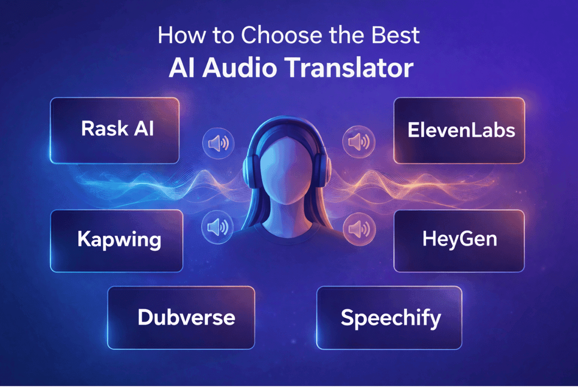 Banner for How to Choose the Best AI Audio Translator