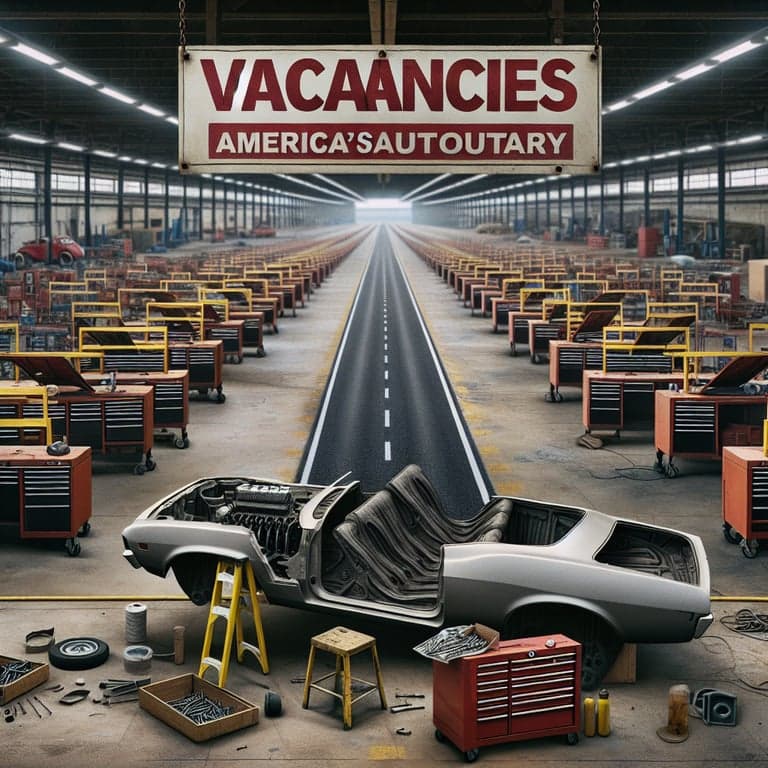 Banner for Ford's Mega Mechanic Vacancy: Why America's Auto Industry Hits a Speed Bump