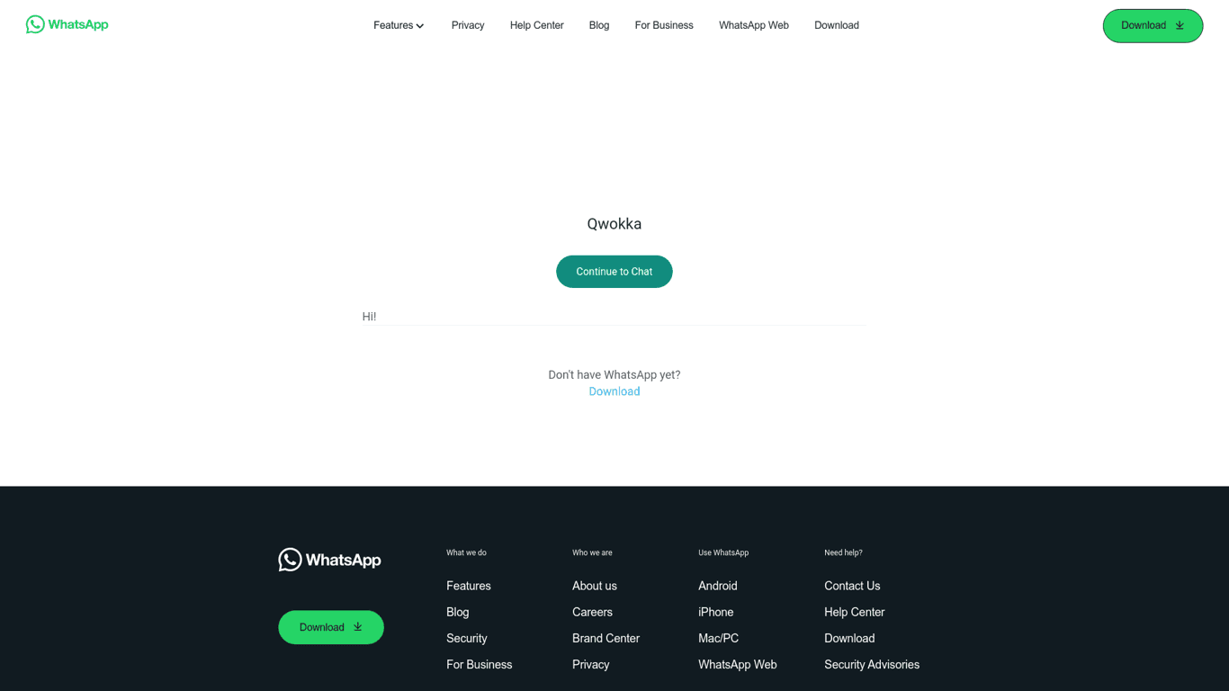 Qwokka screenshot