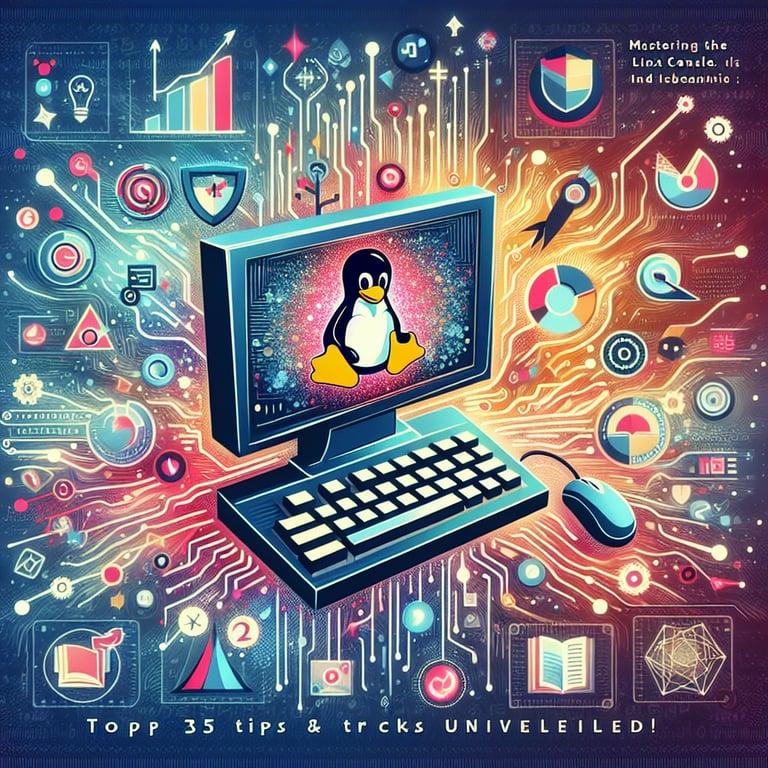 Banner for Mastering the Linux Console: Top 35 Tips and Tricks Unveiled!