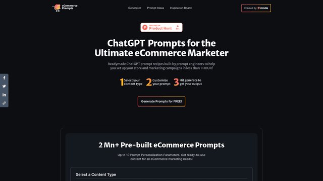 Thumbnail image for eCommerce ChatGPT Prompts