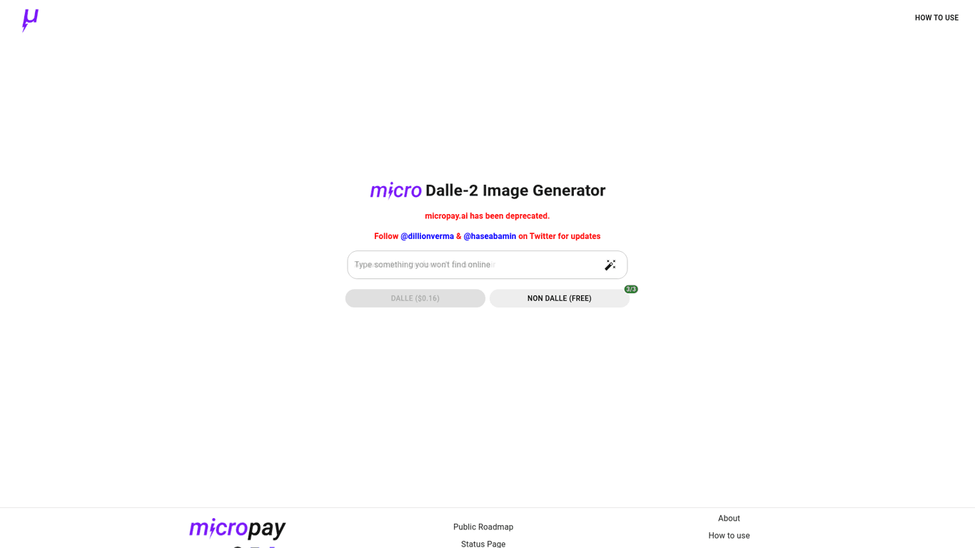 Micropay screenshot