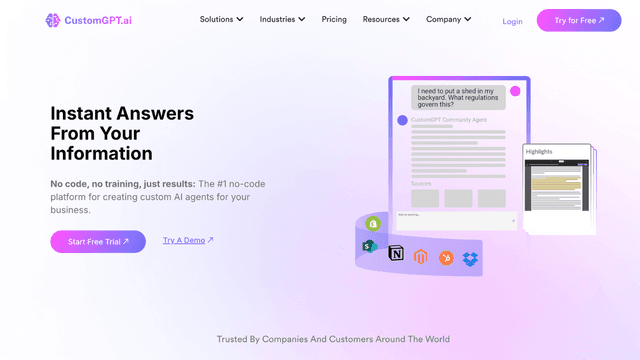 Thumbnail image for CustomGPT.ai