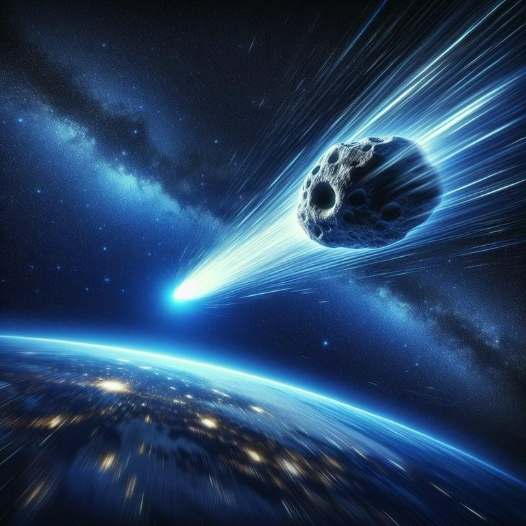 Banner for Asteroid 1997 QK1: The Stadium-Sized Space Rock Approaching Earth at Warp Speed!