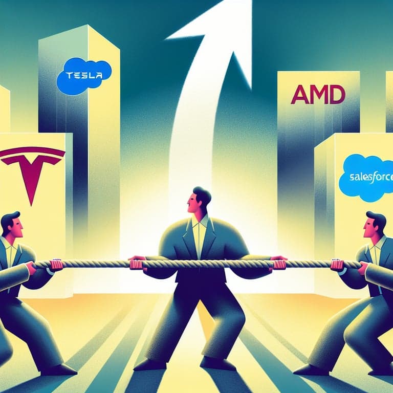 AI Market Tug-of-War: Tesla, AMD, Adobe Downgraded by Analysts, Salesforce Outshines as 2025 Pick!