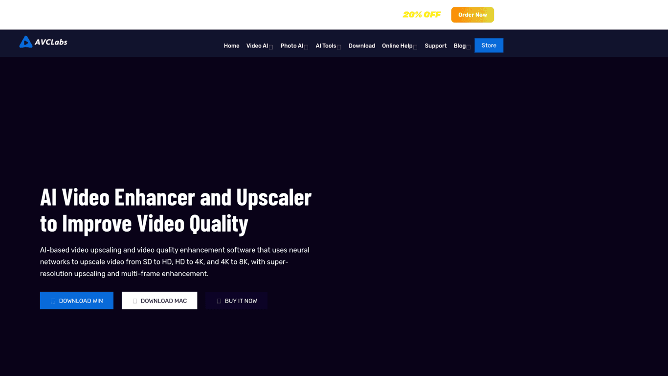 AVCLabs Video Enhancer screenshot