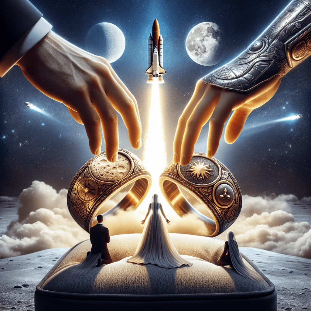 Blast Off Your Wedding with NASA-themed Rings from Manly Bands