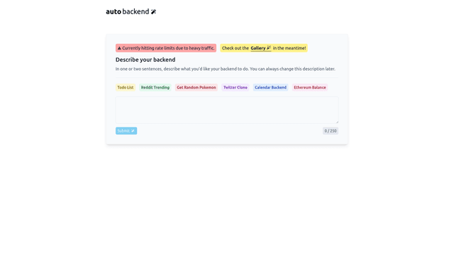 Thumbnail image for Auto Backend
